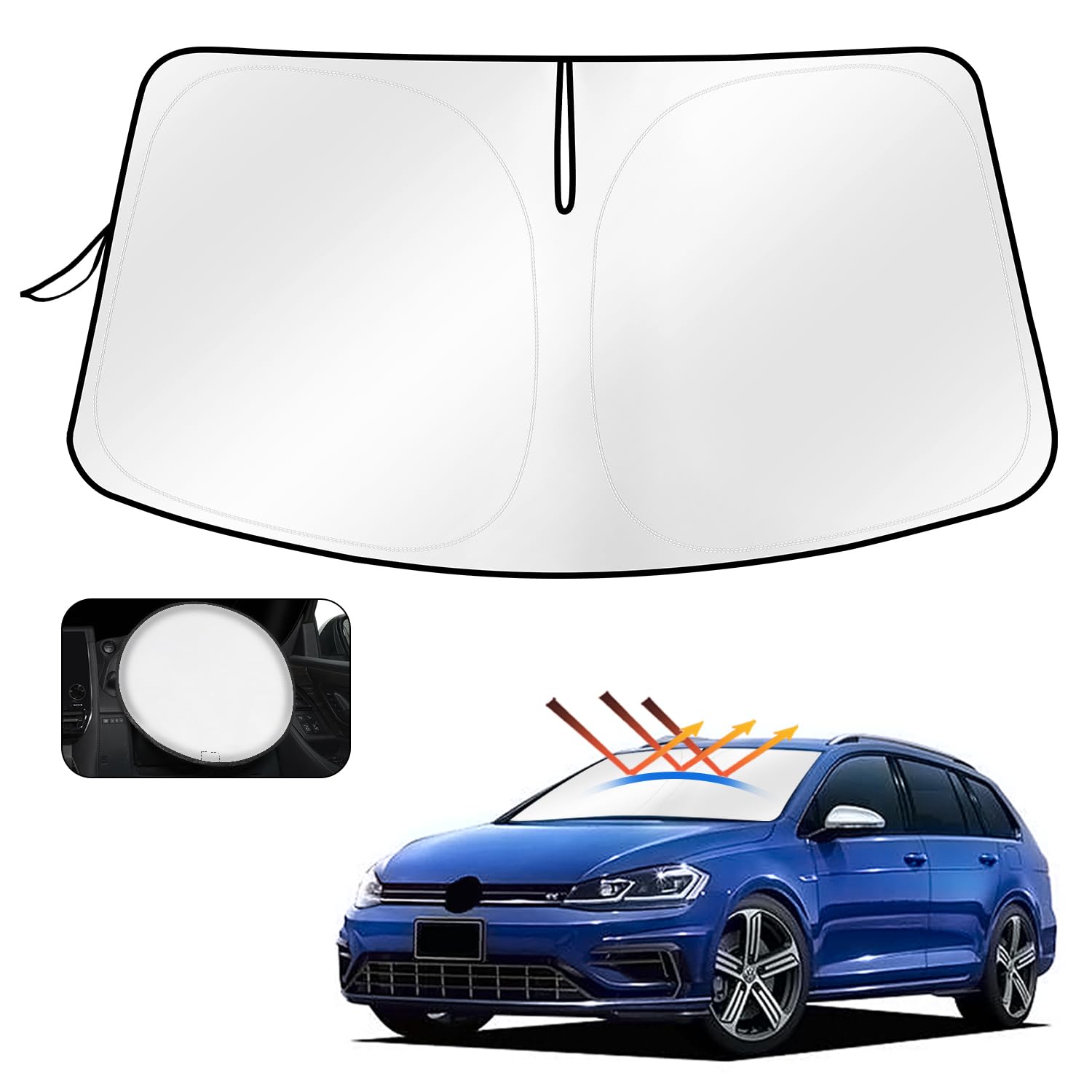 Amazon.co.jp: CARTIST フォールクスワーゲン VW サンシェード ゴルフ